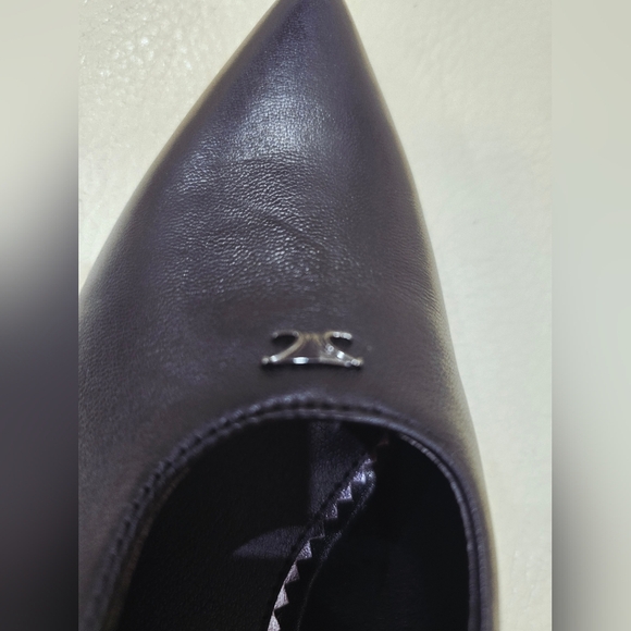 Circus by Sam Edelman Black Pointed Slingback Heels Leathet Pump Size 6 - Picture 6 of 7